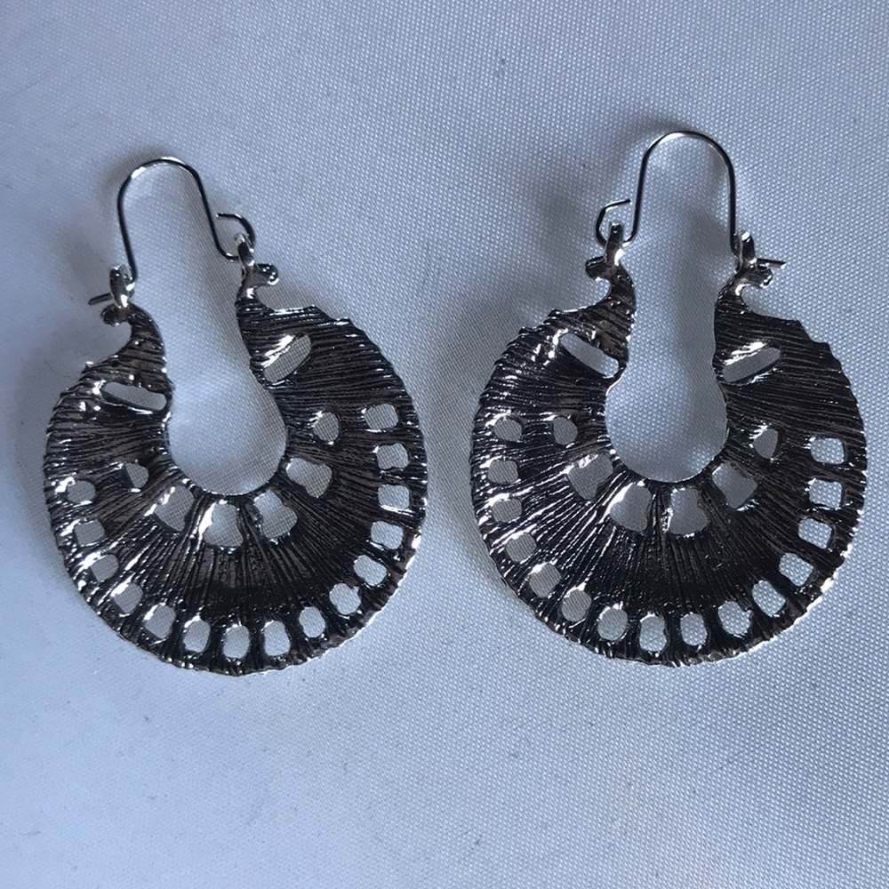 New! Bohemian Silver Drop Earrings - Picture 12 of 14